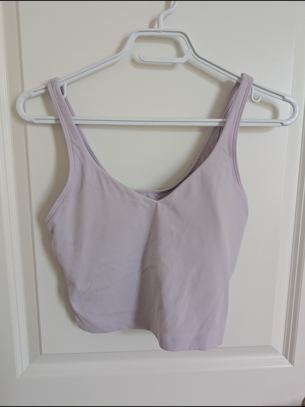 Lululemon Cropped  Bra Tank Top - Lilac- Size 6